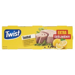   Twist tonhaltörzs növényi olajban citromos-borsos ízesítéssel 3x80g 240 g