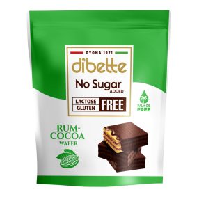   Dibette nas laktóz-, pálma-, gluténmentes rumízű kakaós krémmel töltött ostyakockák, hcn, édesítőszerekkel 100 g