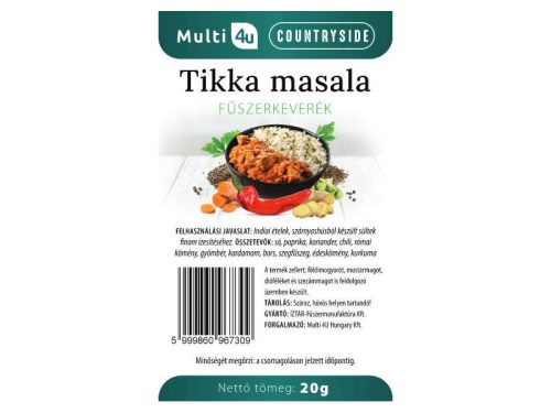 Multi 4u countryside tikka masala fűszerkeverék 20 g