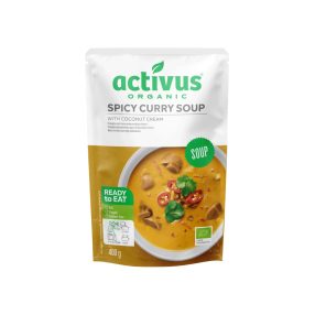   Activus bio vegán organikus fűszeres curry krémleves 400 g
