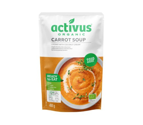Activus bio vegán organikus sárgarépa krémleves kókusztejjel 400 g