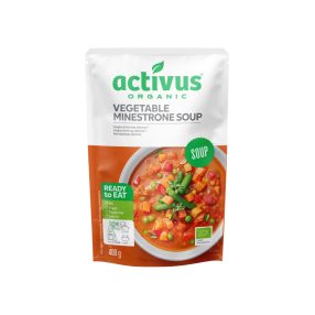 Activus bio vegán zöldséges minestrone leves 400 g