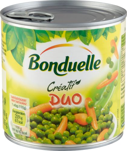 Bonduelle creatif duo zöldborsó-bébirépa 400 g