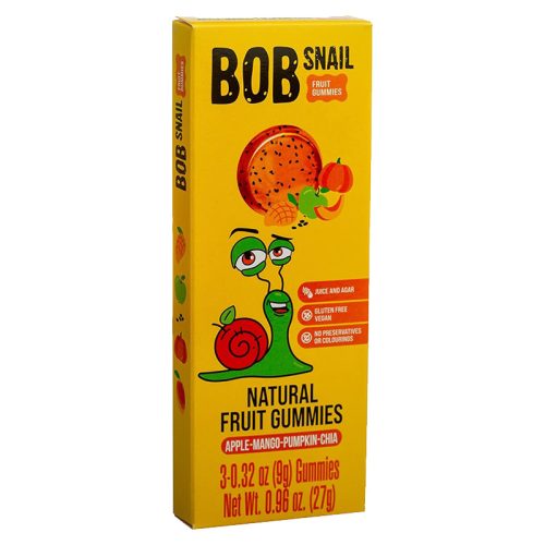 Bob Snail gyümölcszselé alma-mangó-sütőtök 27 g
