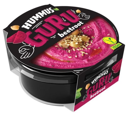 Guru hummus kenhető csicseriborsókrém céklás 180 g
