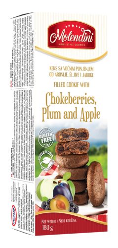 Molendini fekete berkenyével, szilvával és almával töltött sütemény 180 g