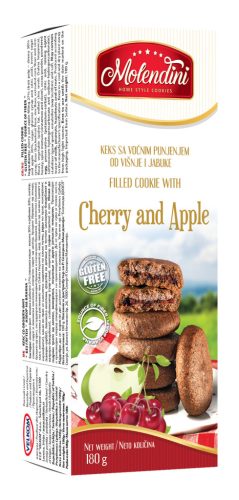 Molendini cseresznyével és almával töltött sütemény 180 g