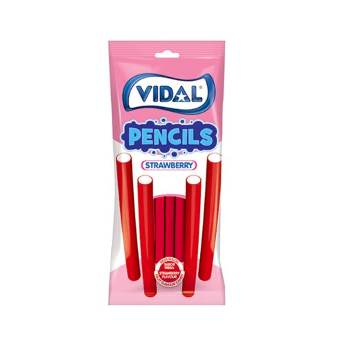 Vidal gumicukor strawberry pencils 90 g