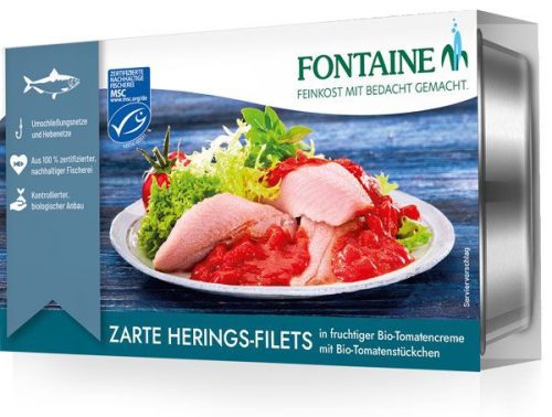 Fontaine hering bio paradicsomszószban 200 g