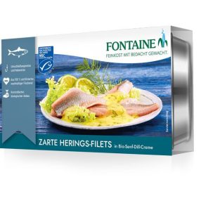 Fontaine hering bio mustáros kapormártásban 200 g