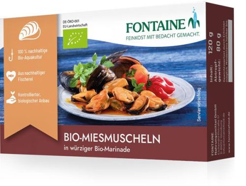 Fontaine kagyló bio mártásban 120 g