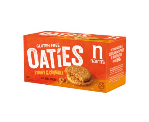 Nairns gluténmentes vegán teljeskiőrlésű 68% zabkeksz original édes 160 g