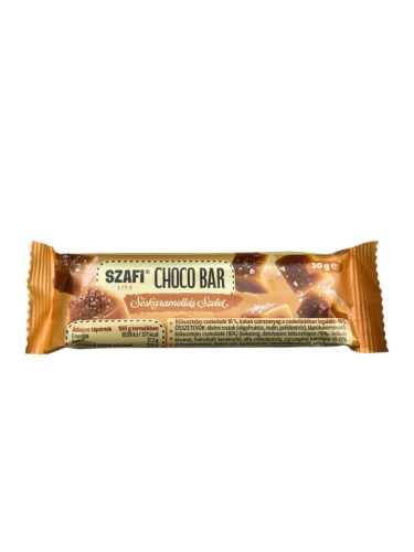 Szafi Life choco bar sós karamellás szelet gluténmentes 30 g
