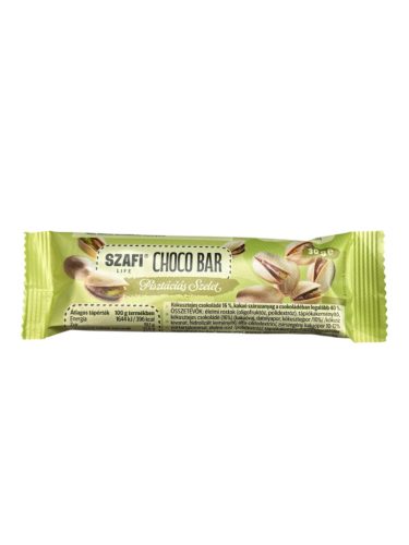 Szafi Life choco bar pisztáciás szelet gluténmentes 30 g