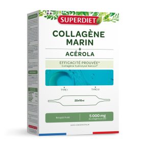   Superdiet tengeri kollagén + acerola, hidrolizált halkollagén ampulla 20x10ml 200 ml