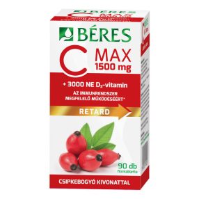 Béres C Max 1500mg Retard csipkebogyó+D3 90db filmtabletta