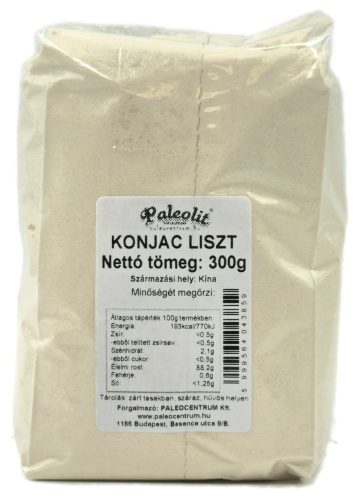 Paleolit Konjac liszt 300g 120-200 mesh glükomannán tartalom min 90%